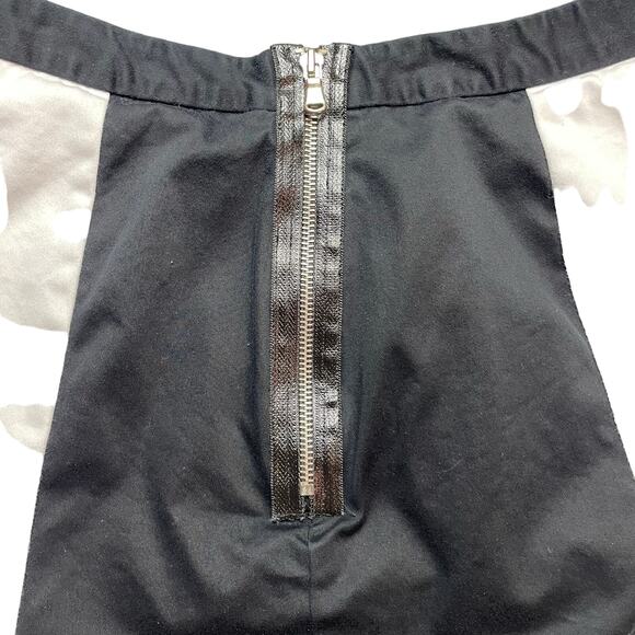 Worthington Black and White Skirt Women's Size 6 Cotton Outer Polyester Lined - Picture 3 of 7